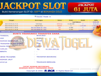 bukti jp dewatogel #156